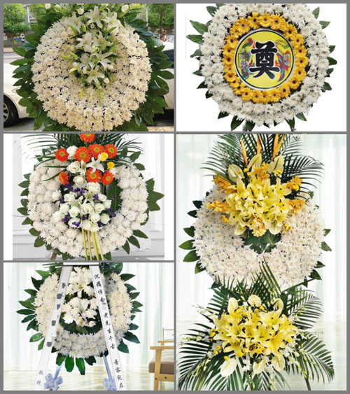 山东莱芜莱城区茶业口镇桑科村花圈速递